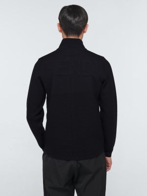 Вълнен пуловер Fendi черно