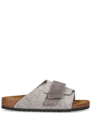 Sandali di lana di feltro Birkenstock grigio