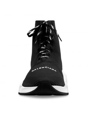 Кроссовки на шнуровке Balenciaga Speed черные