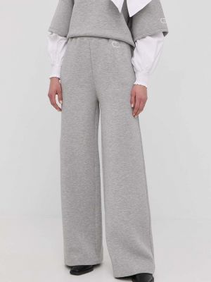 Twinset nadrág szürke, női, melange
