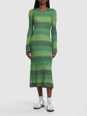 Pruhované midi šaty Simon Miller zelené