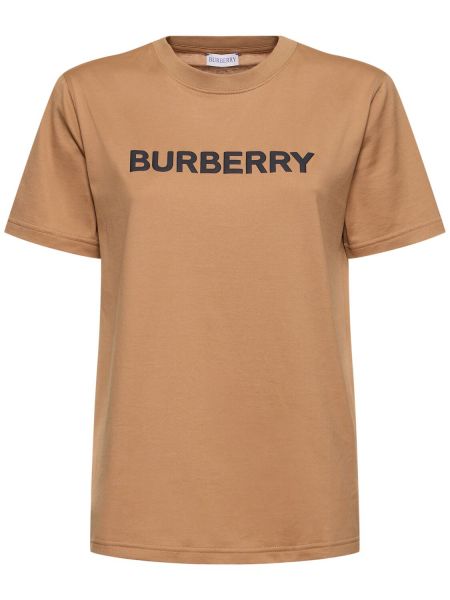 Памучна тениска с принт Burberry