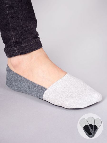 Bavlněné ponožky Yoclub šedé