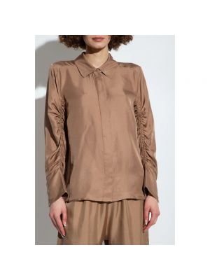 Camisa de seda Munthe marrón