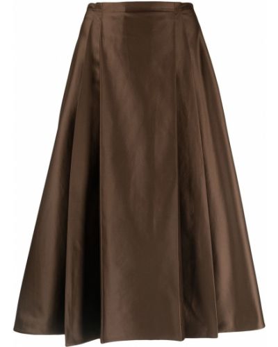 Falda plisada Marni marrón
