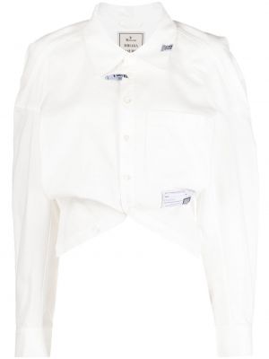 Асиметрична риза Maison Mihara Yasuhiro бяло
