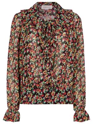 Копринена блуза на цветя Victoria Beckham