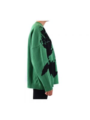 Dzianinowy sweter Philosophy Di Lorenzo Serafini zielony