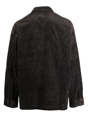 Koszula sztruksowa bawełniana Izzue czarna
