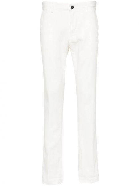 Pantalon en coton Incotex blanc