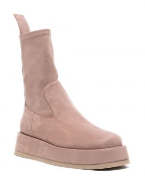 Wildleder ankle boots Giaborghini pink