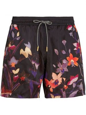 Kratke hlače s cvetličnim vzorcem s potiskom Etro