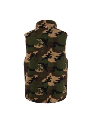 Weste mit taschen mit camouflage-print Mc2 Saint Barth grün