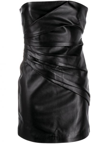 Mini vestido plisado Manokhi negro