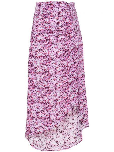 Růžové midi sukně s potiskem Iro