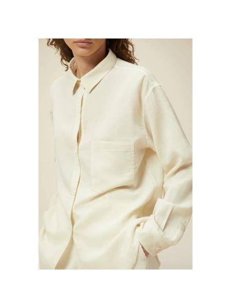 Blusa de lana de algodón Pomandère beige