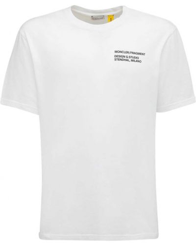Džerzej bavlnené tričko Moncler Genius biela