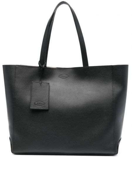 Læder shopping bag Tod's sort