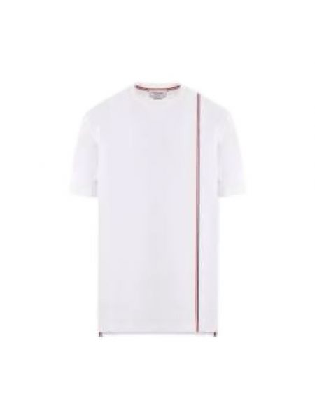Koszulka bawełniana relaxed fit Thom Browne biała