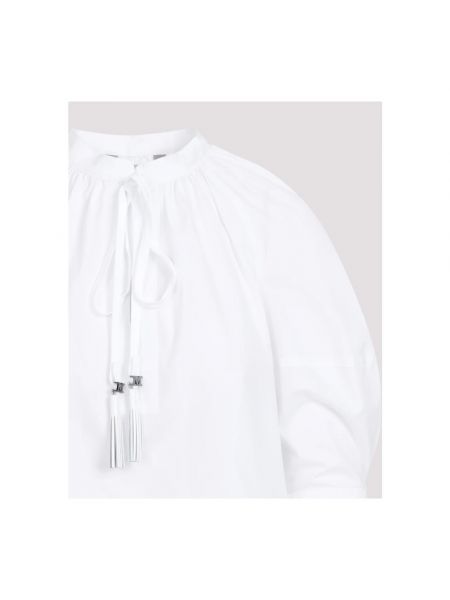 Camisa de algodón Max Mara blanco