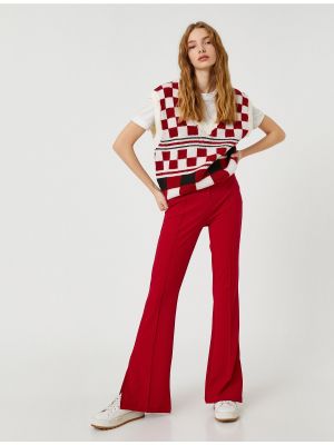 Pantaloni slim fit Koton roșu