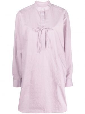 Robe chemise à col montant Toteme violet