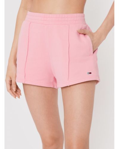 Sport rövidnadrág Tommy Jeans rózsaszín