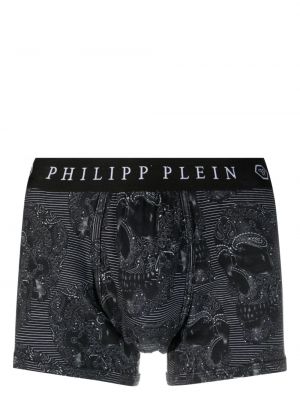 Raštuotos bokseriai su paisley raštu Philipp Plein juoda