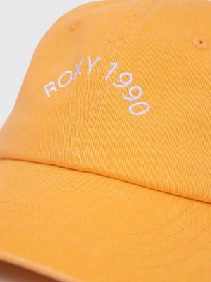 Bombažna kapa Roxy oranžna
