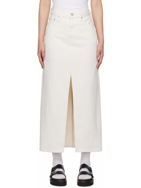 Белая джинсовая юбка-миди до щиколотки Levi'S