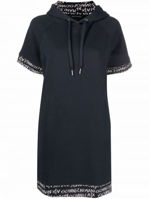 Платье с капюшоном Armani Exchange, синий