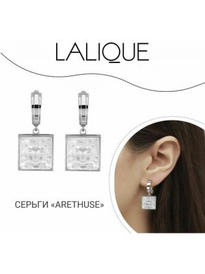 Белые серьги Lalique