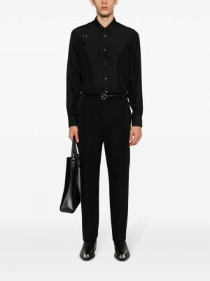 Šilkinė marškiniai Alexander Mcqueen juoda