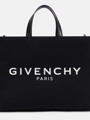 Shopperka skórzana Givenchy czarna