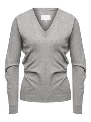 Серый кашемировый шелковый пуловер Maison Margiela