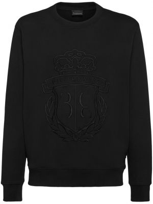 Sweatshirt mit stickerei aus baumwoll Billionaire schwarz