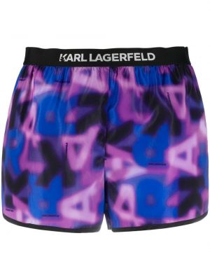 Kratke hlače Karl Lagerfeld ljubičasta