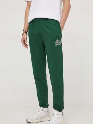 Панталон с принт Lacoste зелено