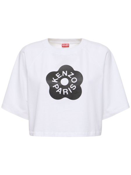 Памучна тениска бяло Kenzo Paris