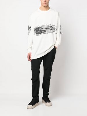 T-shirt aus baumwoll mit print Y-3 weiß
