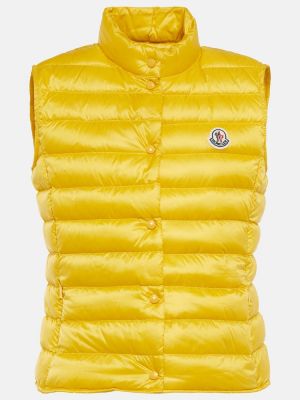 Péřová vesta Moncler, žlutá