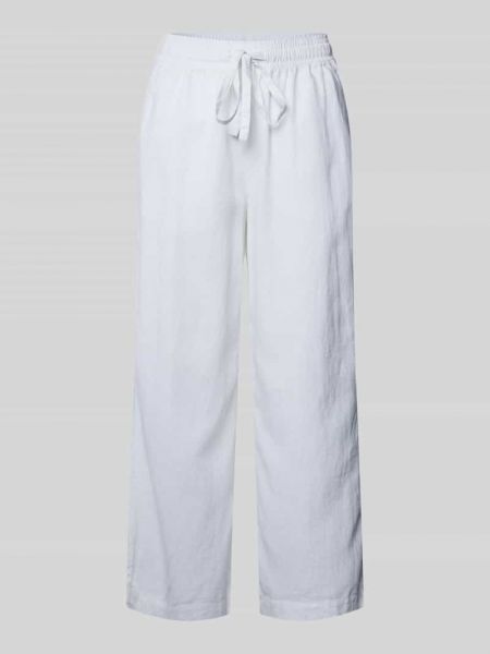 Lniane spodnie Soyaconcept białe