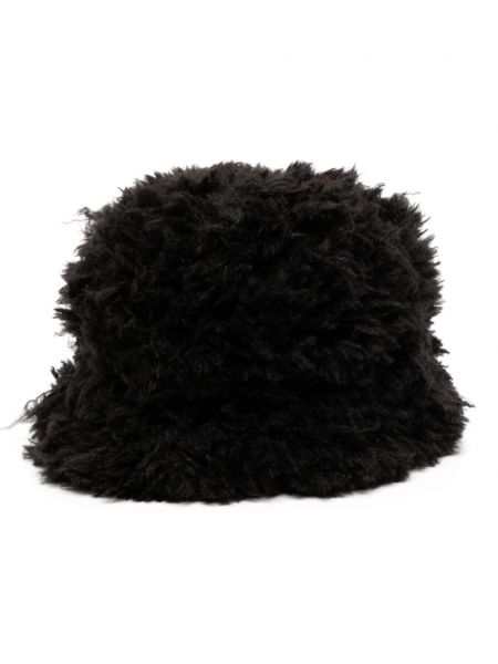 Medvilninis kepurė su kailiu Goldbergh juoda