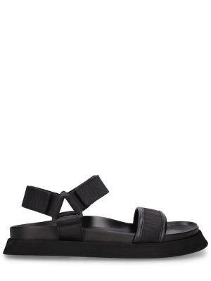 Žakárové sandále Moschino čierna
