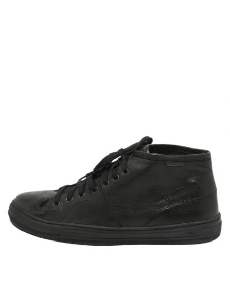 Sneakersy skórzane Burberry Vintage czarne