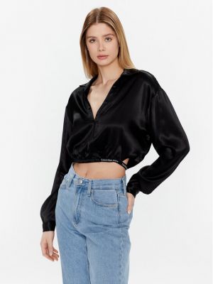 Bluză Calvin Klein Jeans negru