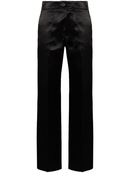Pantalones rectos de cintura alta Kwaidan Editions negro
