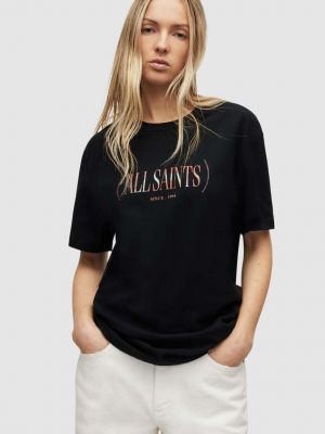 Тениска Allsaints черно