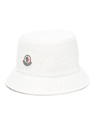 Puuvillased müts Moncler valge