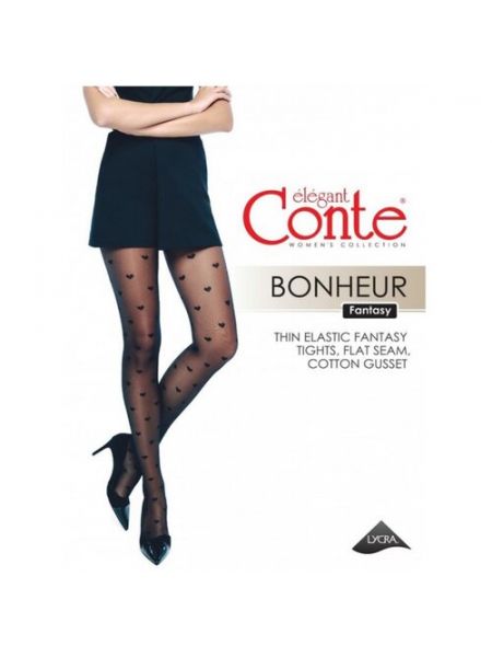 Колготки Conte elegant Bonheur, 20 den, 4 черный